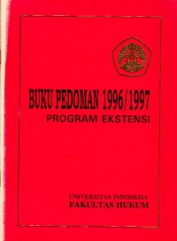 Image of Buku Pedoman 1996/1997 Program Ekstensi