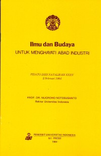 Image of Ilmu dan Budaya : Untuk Menghayati Abad Industri