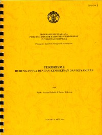 Image of Terorisme : Hubungannya dengan Kemiskinan dan Kekayaan