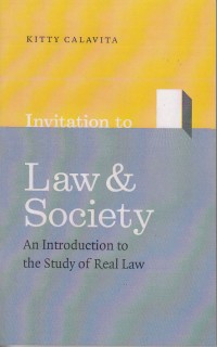 Image of Invitation to  law and society: an introduction to the study of real law