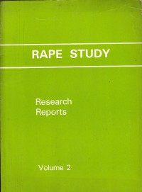Image of Rape Study : Research Reports Volume 2
