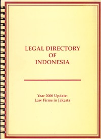 Image of Legal Directory of Indonesia : Year 2000 Update : Law Firms in Jakarta