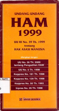 Image of Undang-Undang HAM 1999