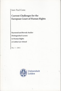 Image of Current challenges for the european court of human rights