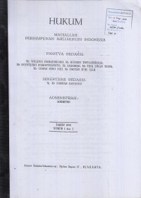Image of Hukum: madjallah perhimpunan ahli-hukum Indonesia
