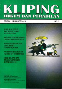 Image of Kliping: Hukum dan Peradilan Edisi 4-14 Maret 2013 No. 5