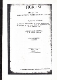 Image of Hukum Madjallah Perhimpunan Ahli-Hukum Indonesia Tahun 1956 Nomor 3-4