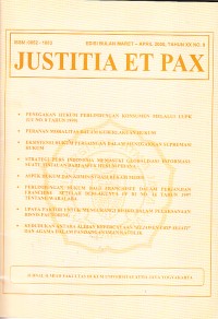 Image of Justitia Et Pax Edisi Bulan Maret - April 2000, Tahun XX No. 9