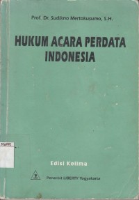 Image of Hukum Acara Perdata Indonesia