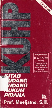 Image of KUHP (Kitab Undang-Undang Hukum Pidana)