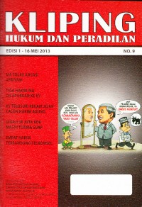 Image of Kliping Hukum dan Peradilan No. 9 Edisi 1-16 Mei 2013