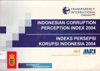 Image of Indonesian Corruption Perception Index 2004=Indeks Persepsi Korupsi Indonesia 2004