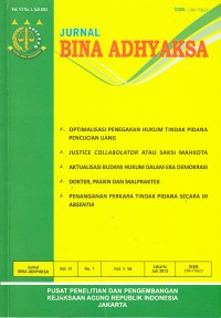 Image of Jurnal Bina Adhyaksa Vol. VI No. 1 Juli 2012