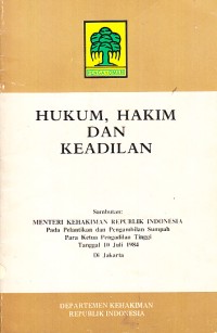 Image of Hukum, Hakim dan Keadilan