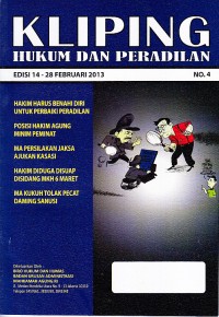 Image of Kliping Hukum dan Peradilan Edisi 14-28 Februari 2013 No. 4
