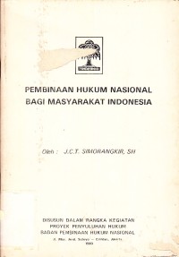Image of Pembinaan Hukum Nasional bagi Masyarakat Indonesia