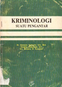 Image of Kriminologi: Suatu Pengantar