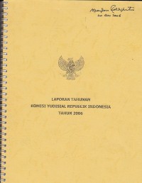 Image of Laporan Tahunan Komisi Yudisial Republik Indonesia Tahun 2006