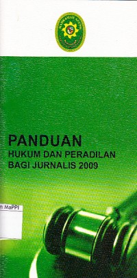 Image of Paduan hukum dan peradilan bagi jurnalis 2009