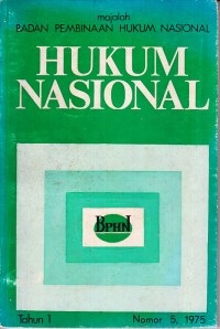 Image of Majalah Hukum Nasional Nomor 5, 1975