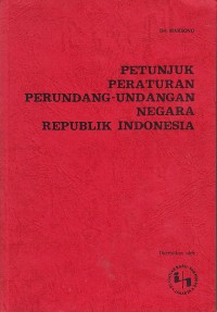 Image of Petunjuk Peraturan Perundang-undangan Negara Republik Indonesia