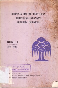 Image of Himpunan Daftar Peraturan Perundang-undangan Republik Indonesia
