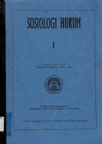 Image of Sosiologi Hukum I