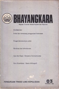 Image of Bhayangkara: Majalah Triwulan Ilmiah Populer dan Kejuruan