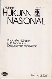 Image of Majalah Hukum Nasional Nomor 2, 1982