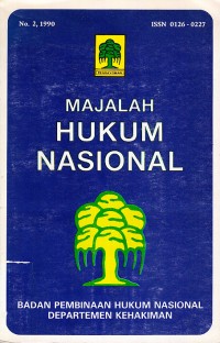Image of Majalah Hukum Nasional No. 2, 1990