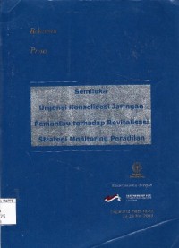 Image of Semiloka Urgensi Konsolidasi Jaringan Pemnatau terhadap Revitalisasi Strategi Monitoring Peradilan, Jogjakarta Plaza Hotel 22-23 Mei 2003 : rekaman proses