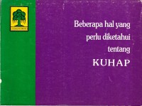 Image of Beberapa Hal yang Perlu Diketahui tentang KUHAP