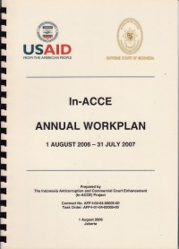 Image of In-ACCE Rencana Kerja Tahun Kedua 1 August 2006 - 31 July 2007