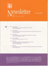 Image of PPH Newsletter: Kajian Hukum Ekonomi dan Bisnis No. 61 Juni 2005