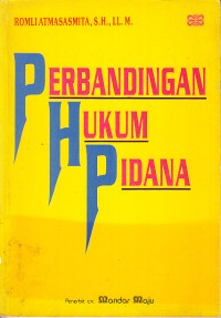Image of Perbandingan Hukum Pidana