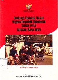 Image of Undang-Undang Dasar Negara Republik Indonesia Tahun 1945 Jarwan Basa Jawi