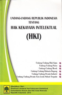 Image of Undang-Undang Republik Indonesia tentang Hak Kekayaan Intelektual