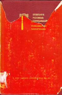 Image of Beberapa Pedoman Pemidanaan dan Pengamatan Narapidana