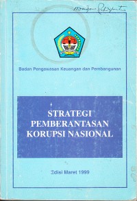 Image of Strategi Pemberantasan Korupsi Nasional