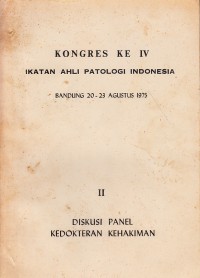 Image of Kongres ke IV Ikatan Ahli Patologi Indonesia II