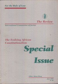 Image of The review: the evolving african constitutionalism