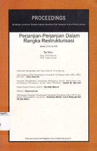 Image of Perjanjian - Perjanjian Dalam Rangka Restrukturisasi : proceedings