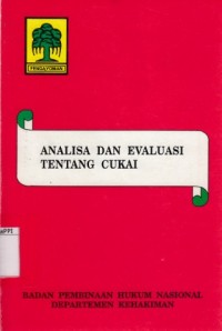 Image of Analisa dan Evaluasi Tentang Cukai
