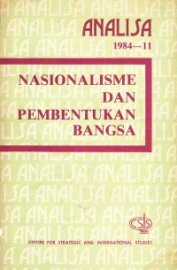 Image of Analisa Tahun XIII No. 11 November 1984: Nasionalisme dan Pembentukan Bangsa