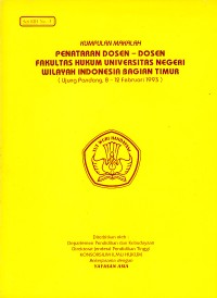 Image of Kumpulan Makalah Penataran Dosen-Dosen Fakultas Hukum Universitas Negeri Wilayah Indonesia Bagian Timur : Seri KIH No. 5