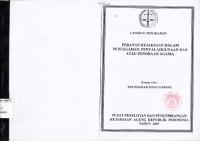 Image of Peranan Kejaksaan dalam pencegahan, penyalahgunaan dan atau penodaan agama : laporan pengkajian