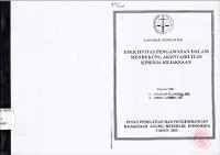 Image of Efektivitas Pengawasan Dalam Mendukung Akuntabilitas Kinerja Kejaksaan : Laporan Penelitian