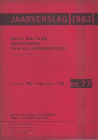 Image of Jaarverslag 1983: sectie militaire geschiedenis van de landmachtstaf