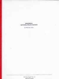 Image of Indonesia: National Police Reform