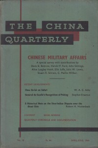 Image of The china quarterly: chinese military affairs